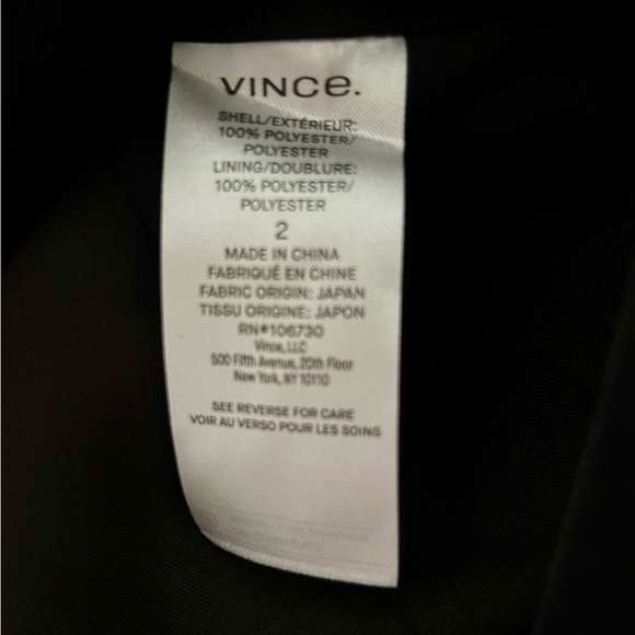 Vince black blazer size 2 New with tags - Picture 8 of 8